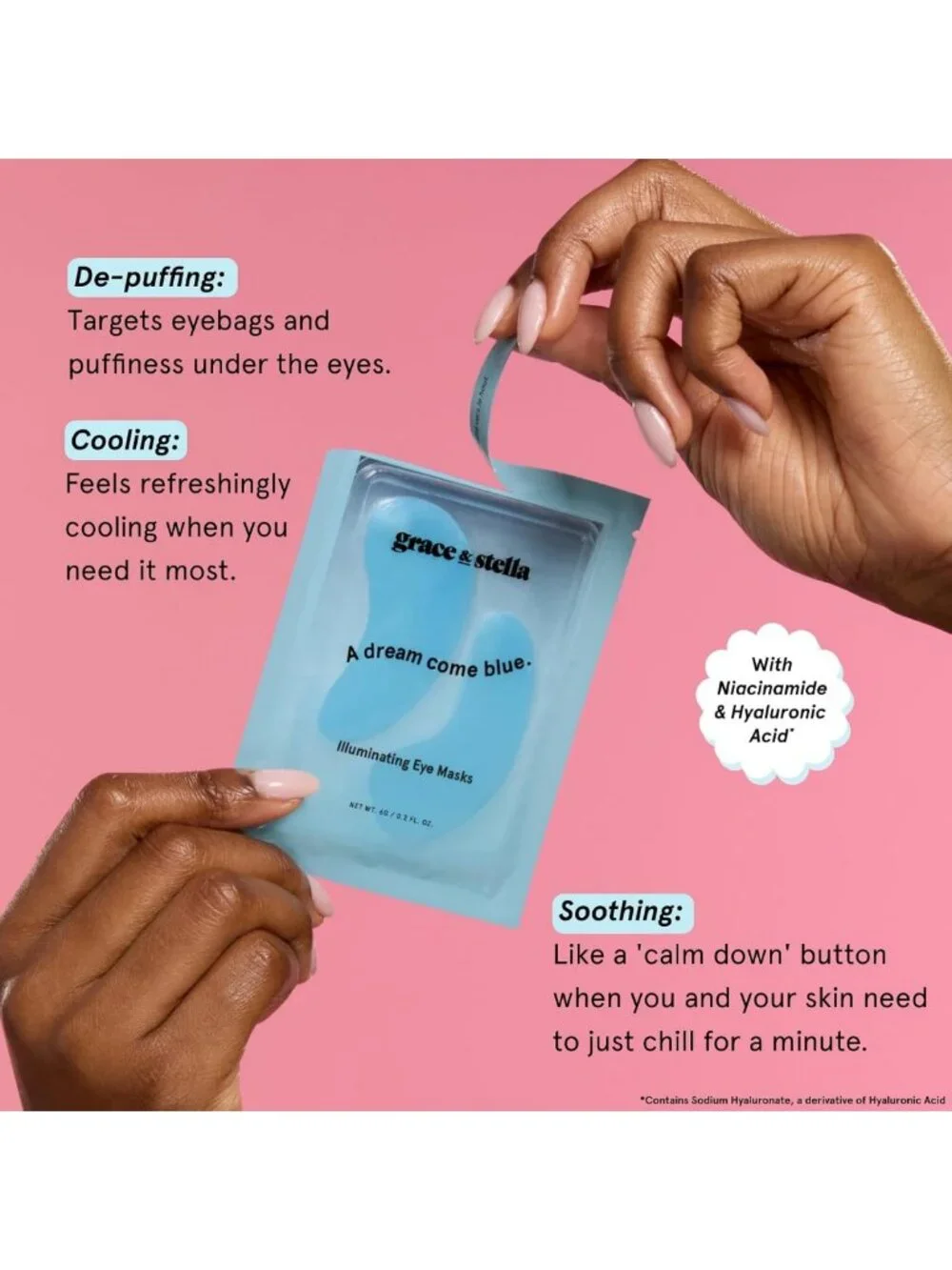 Hydrating Eye Patches for Puffy Eyes & Dark Circles - Award Winning Treatment